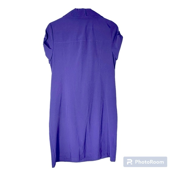 Zenergy by Chico’s purple shirt dress NWT Women’s size XS/Chico’s 0.5 | a8 - Picture 2 of 7